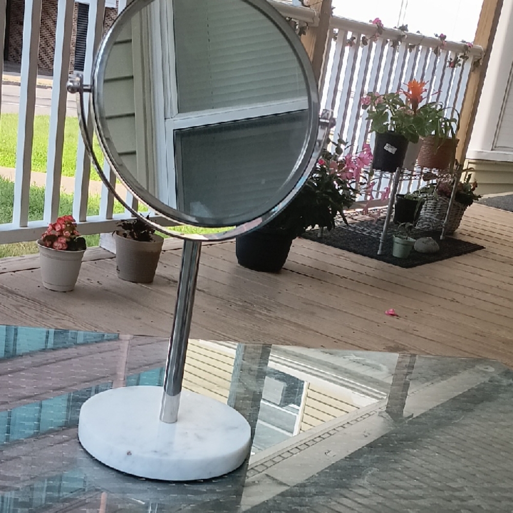 Elegant Silver Vanity Mirror